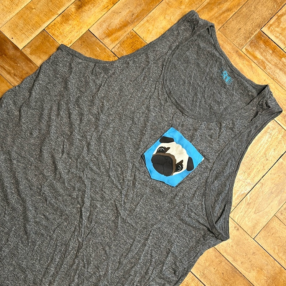Pug tank top men’s M